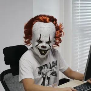 2019 Pennywise It Movie Mask Stephen King's It Horror Cosplay Costume Prop Mask