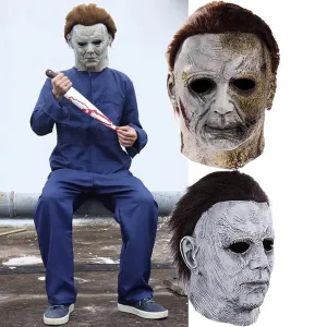 2022 Halloween Michael Myers Costume Masks & Jumpsuit | Cosplay Costume Props