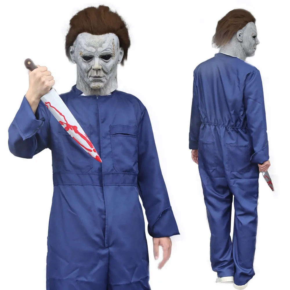 2022 Halloween Michael Myers Costume Masks & Jumpsuit | Cosplay Costume Props