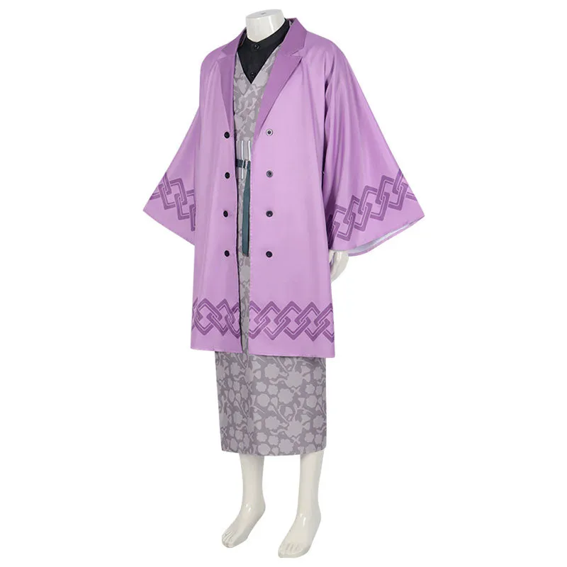 Anime Demon Slayer Kimetsu no Yaiba Genya Shinazugawa Cosplay Costumes