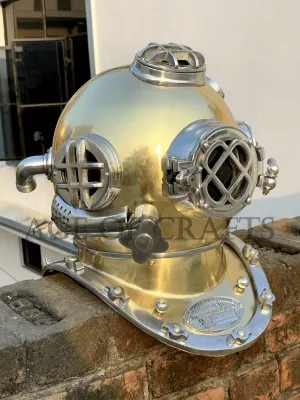 Antique Boston Diving Helmet Vintage Divers Deep Sea US Navy Mark V