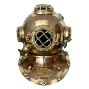 Antique Scuba 18 inch Diving Helmet US Navy Mark V Vintage Divers Helmet