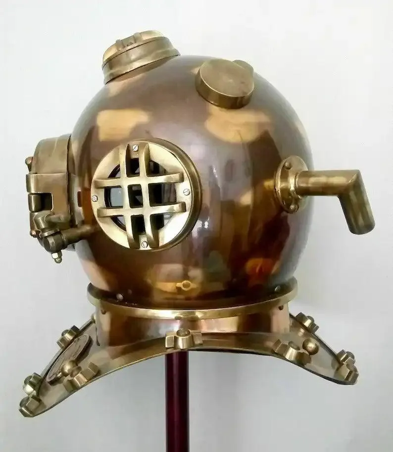 Antique Scuba 18 inch Diving Helmet US Navy Mark V Vintage Divers Helmet