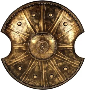 Antique Troy Trojan War Shield Ancient Greek Shield Handcrafted 24''