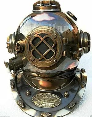 Authentic Diving Helmet | Vintage-Style Deep Sea Diver's Helmet