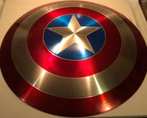 Avengers 22'' Captain America Shield Metal Prop Replica - Screen Accurate 1:1 Scale