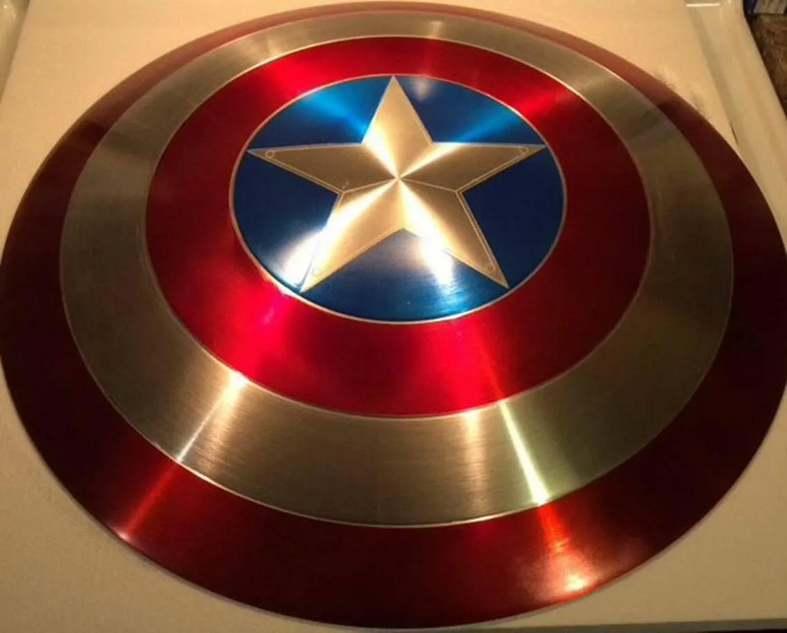 Avengers 22'' Captain America Shield Metal Prop Replica - Screen Accurate 1:1 Scale