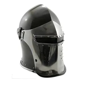 Barbuta Black Medieval Armor Helmet