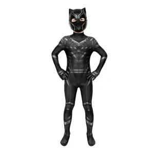 Black Panther Children Jumpsuit Cosplay Costume