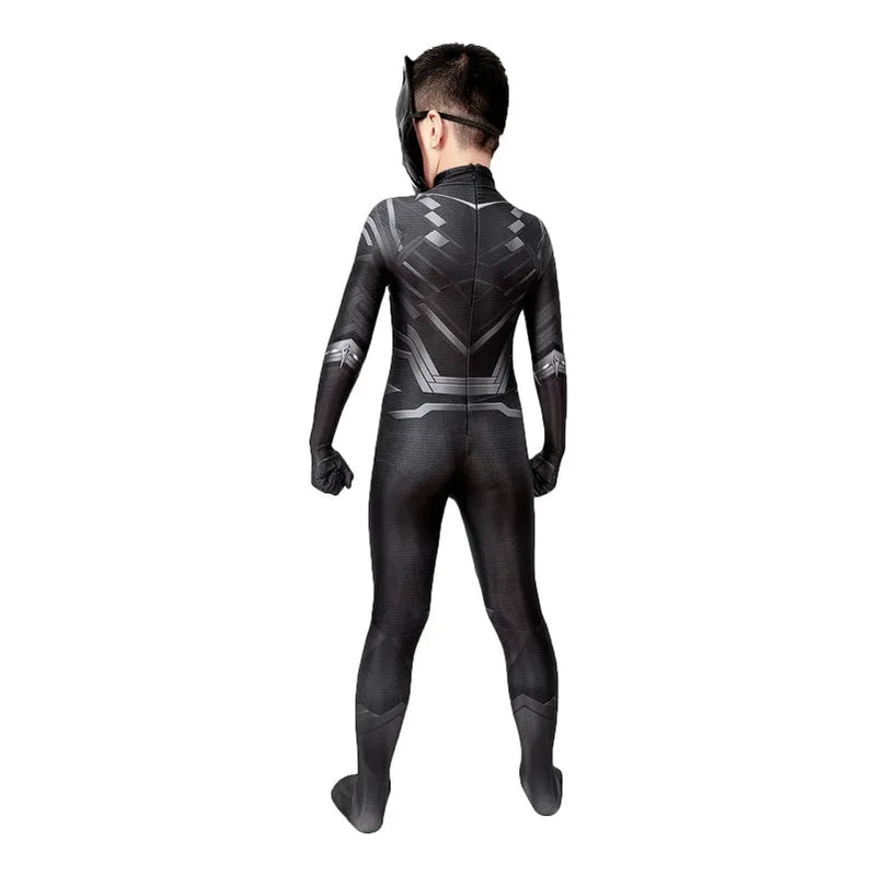 Black Panther Children Jumpsuit Cosplay Costume