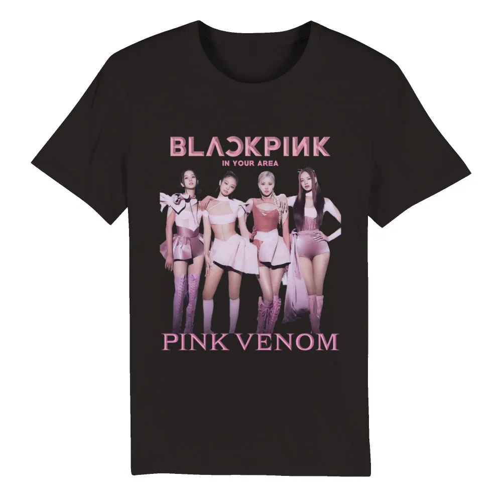 Blackpink 2022 Pink Venom | Pink Outfit Group | Organic Unisex Crewneck T-shirt