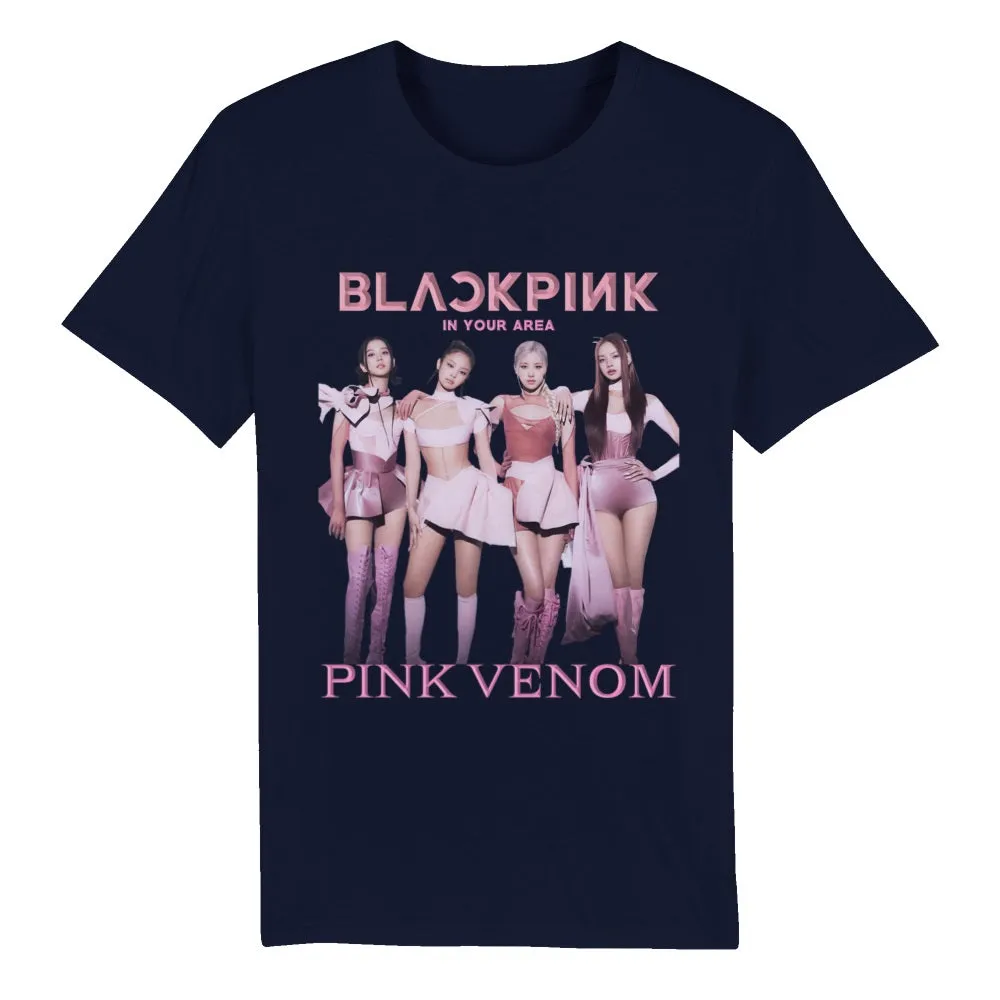 Blackpink 2022 Pink Venom | Pink Outfit Group | Organic Unisex Crewneck T-shirt