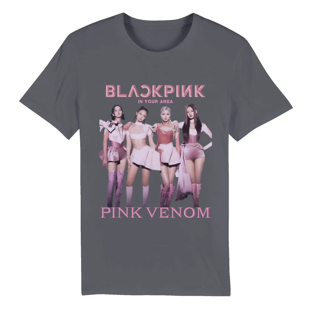Blackpink 2022 Pink Venom | Pink Outfit Group | Organic Unisex Crewneck T-shirt