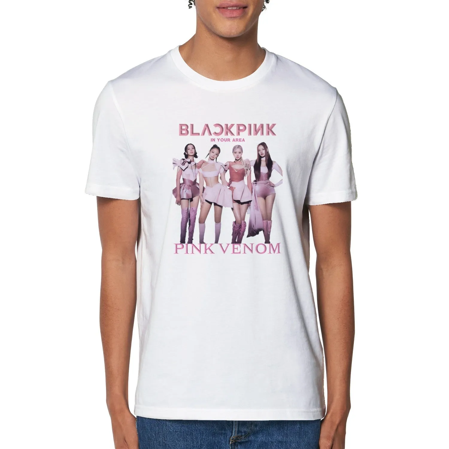 Blackpink 2022 Pink Venom | Pink Outfit Group | Organic Unisex Crewneck T-shirt