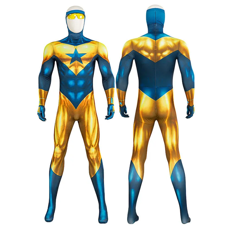 Booster Gold Michael Carter Jumpsuit Cosplay Costumes