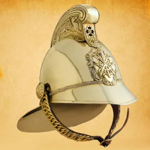 British Brass Fireman's Helmet