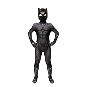 Captain America Civil War Black Panther Children Jumpsuit Cosplay Costume