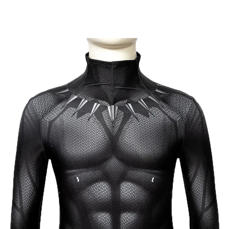 Captain America Civil War Black Panther Children Jumpsuit Cosplay Costume