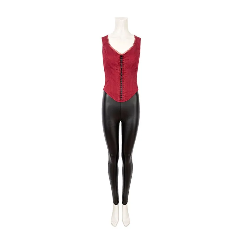 Captain America Civil War Scarlet Witch Wanda Maximoff Cosplay Costume
