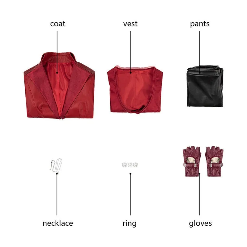 Captain America Civil War Scarlet Witch Wanda Maximoff Cosplay Costume