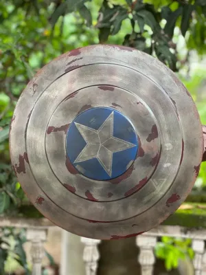 Captain America Shield Original Battle Damage 1:1 Scale Full Size Handmade (Battle Damage)