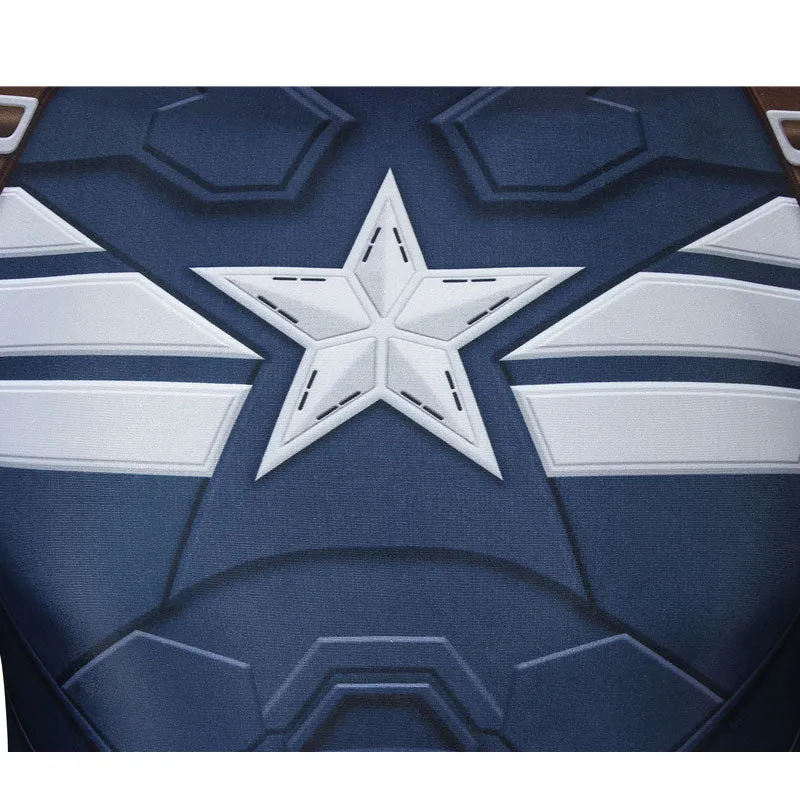 Captain America: The Winter Soldier Steve Rogers Jumpsuit Cosplay Costumes