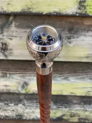 Compass Handle Walking Cane, Royal Engineers Walking Stick