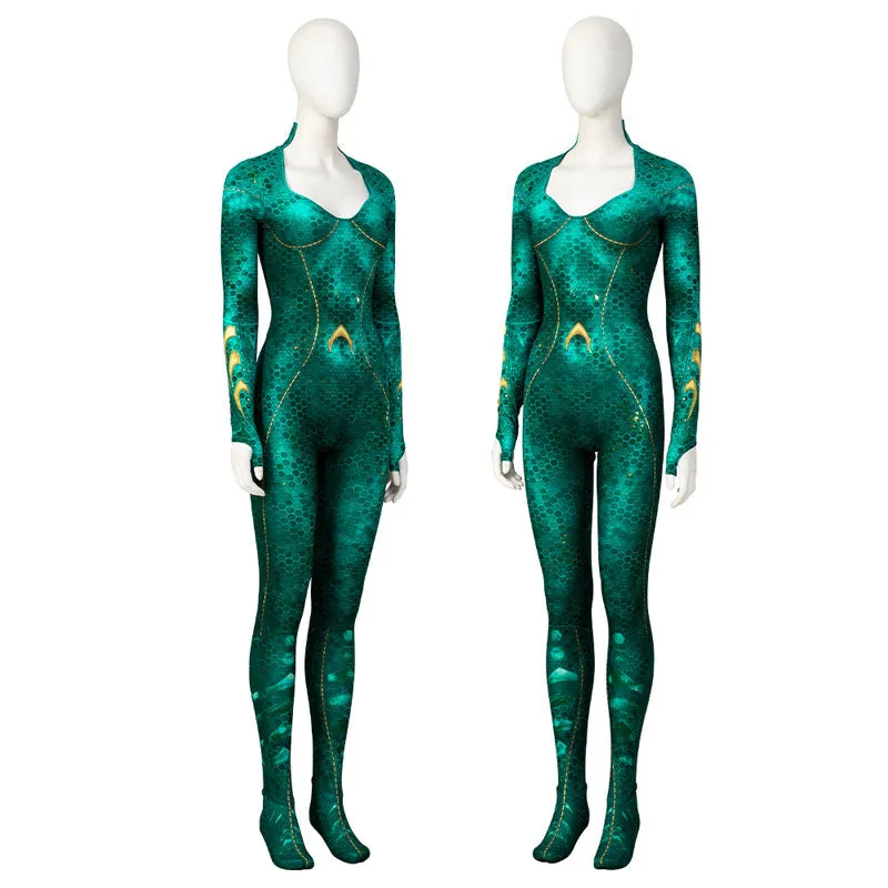 DC Aquaman Mera Jumpsuit Cosplay Costume