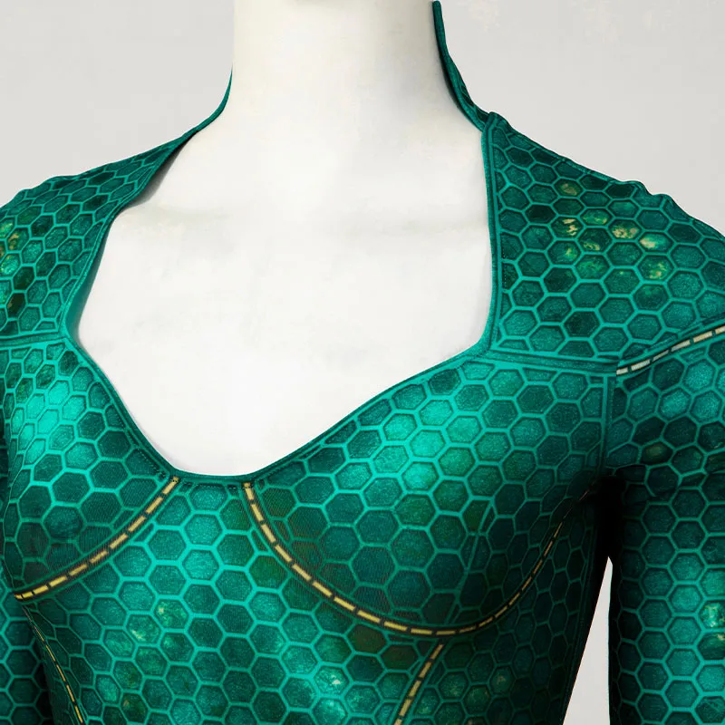 DC Aquaman Mera Jumpsuit Cosplay Costume