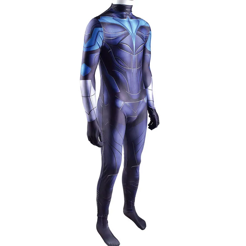 DC Titans Nightwing Jumpsuit Cosplay Costumes