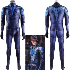 DC Titans Nightwing Jumpsuit Cosplay Costumes