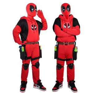 Deadpool 3 Wade Winston Wilson Hoodies Kids Size Cosplay Costume