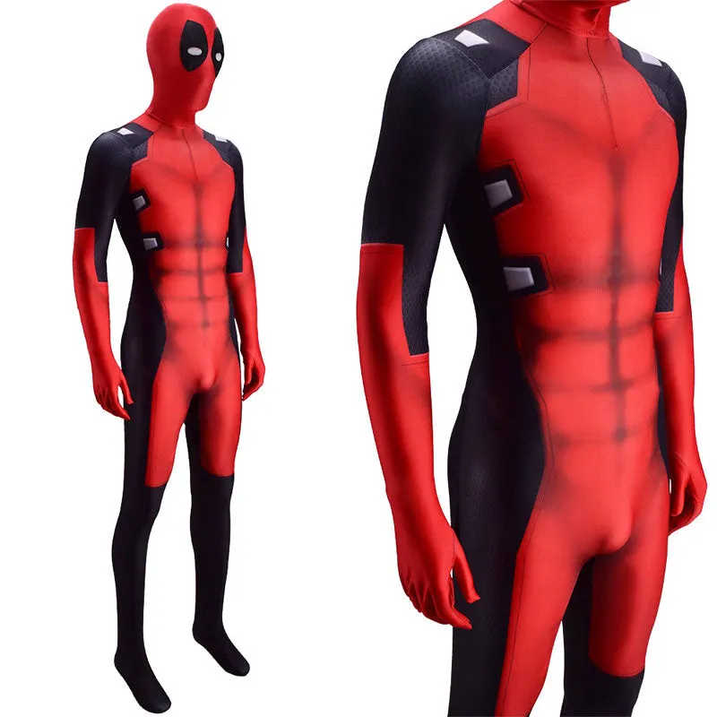 Deadpool Wade Wilson Red Jumpsuit Cosplay Costumes
