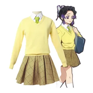 Demon Slayer: Kimetsu no Yaiba: Demon Slayer Academy Shinobu Kocho JK Uniform Cosplay Costume