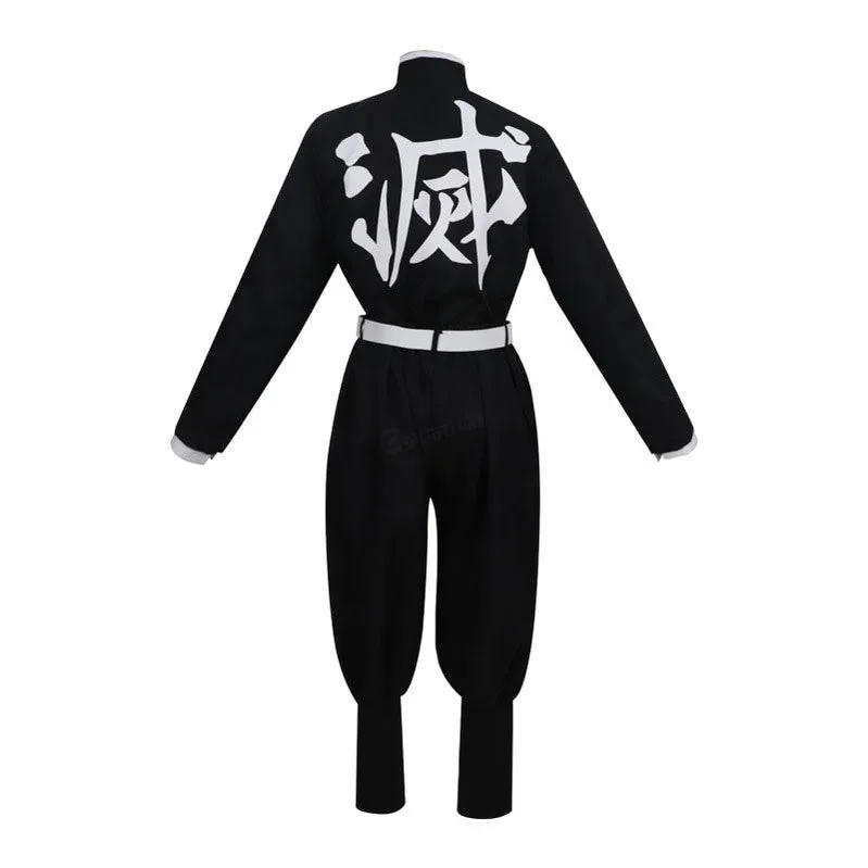 Demon Slayer Kimetsu no Yaiba Iguro Obanai Black White Cosplay Costumes
