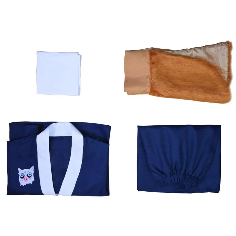 Demon Slayer Kimetsu no Yaiba Inosuke Hashibira Maid Dress Cosplay Costumes