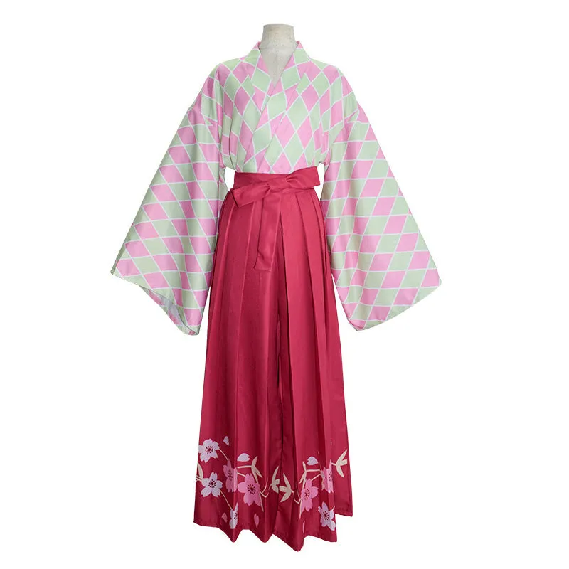 Demon Slayer Kimetsu no Yaiba Kanroji Mitsuri Halloween Cosplay Costumes