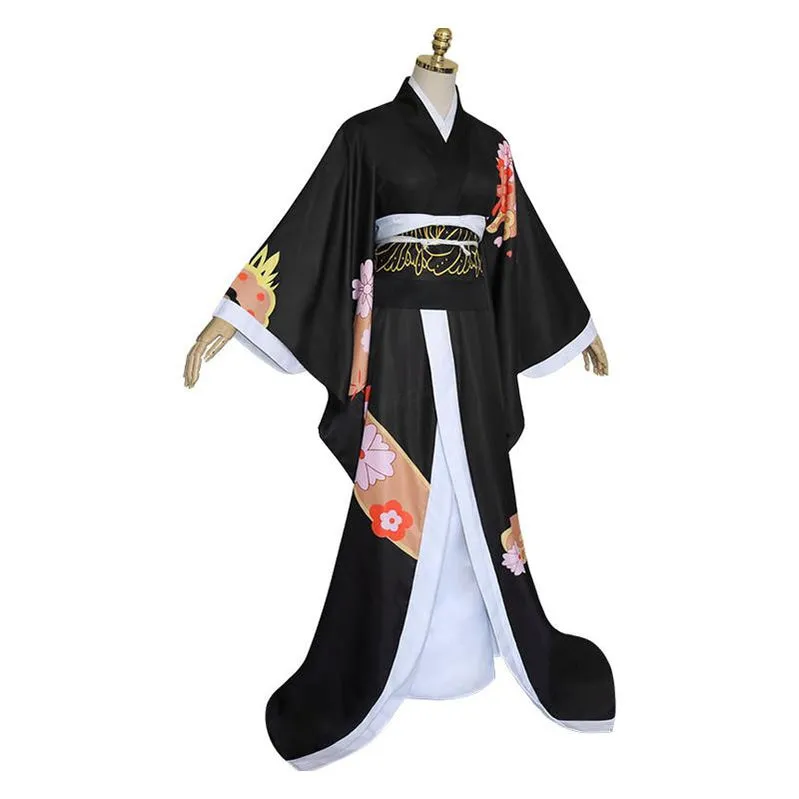 Demon Slayer Kimetsu no Yaiba Kibutsuji Muzan Woman Uniform Halloween Cosplay Costumes