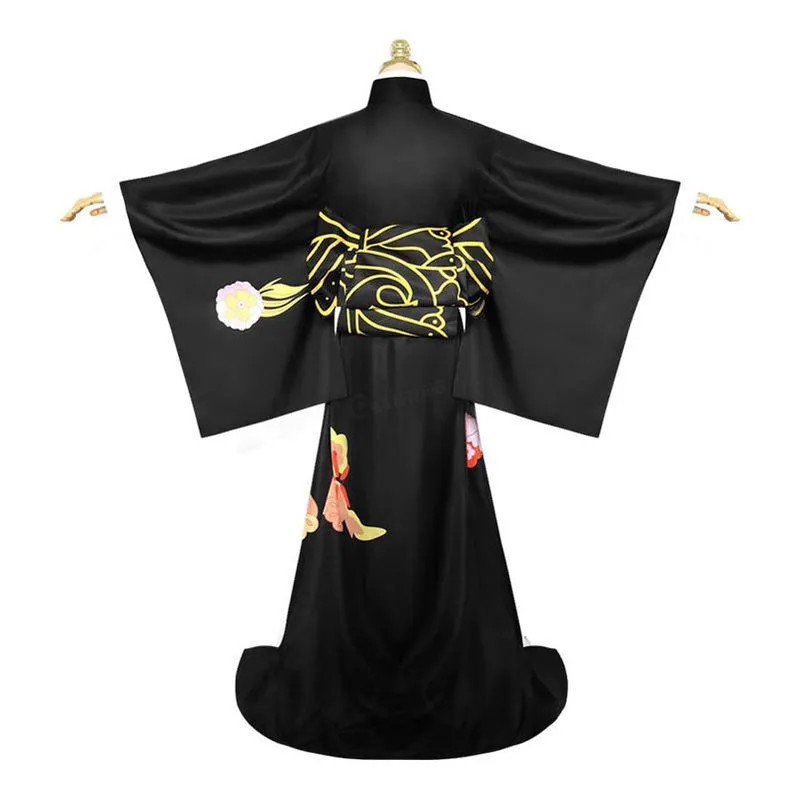 Demon Slayer Kimetsu no Yaiba Kibutsuji Muzan Woman Uniform Halloween Cosplay Costumes