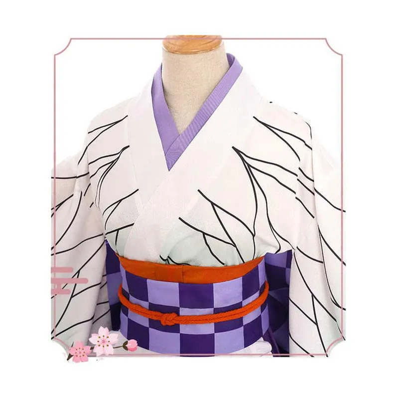 Demon Slayer Kimetsu no Yaiba Kochou Shinobu Maid Outfit Cosplay Costumes