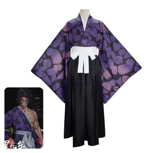 Demon Slayer Kimetsu no Yaiba Kokushibo Tsugikuni Michikatsu Cosplay Costumes
