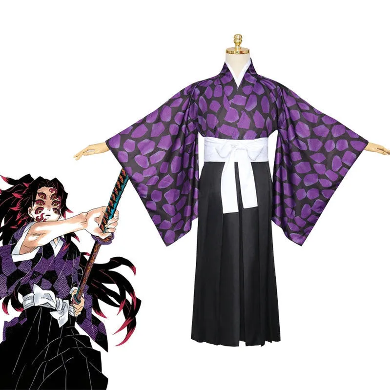 Demon Slayer Kimetsu no Yaiba Kokushibou Tsugikuni Michikatsu Cosplay Costumes