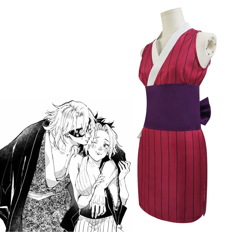 Demon Slayer Kimetsu no Yaiba Makio Suma Hinatsuru Cosplay Costumes