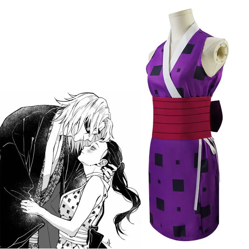 Demon Slayer Kimetsu no Yaiba Makio Suma Hinatsuru Cosplay Costumes