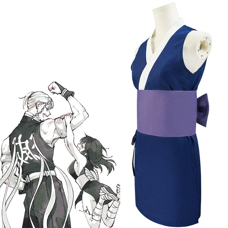 Demon Slayer Kimetsu no Yaiba Makio Suma Hinatsuru Cosplay Costumes