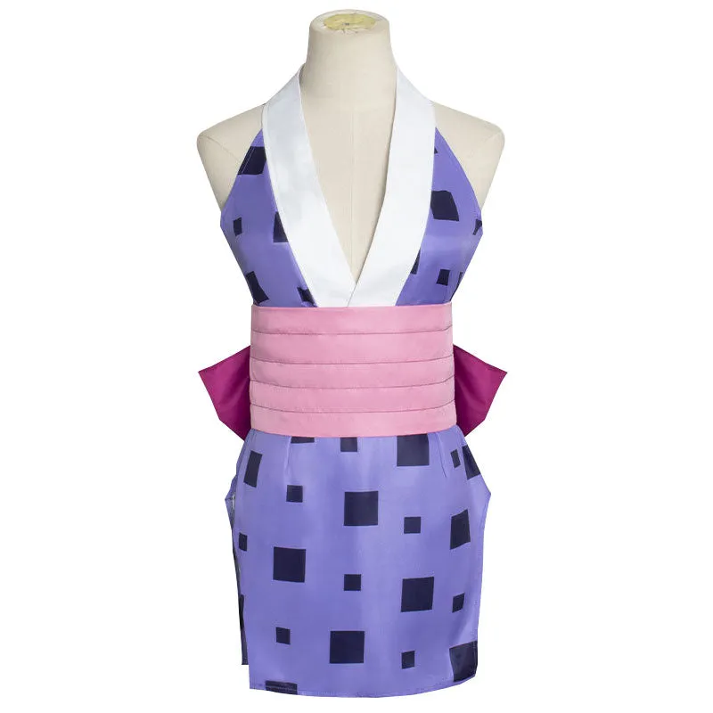 Demon Slayer Kimetsu no Yaiba Makio Suma Hinatsuru Slit Skirt Cosplay Costumes