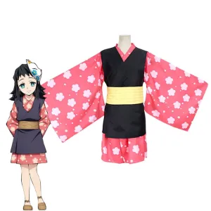 Demon Slayer Kimetsu no Yaiba Makomo Full Set Cosplay Costumes