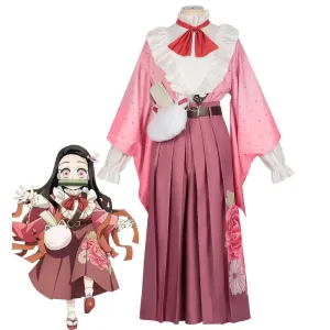 Demon Slayer Kimetsu no Yaiba Nezuko Kamado Cosplay Costume