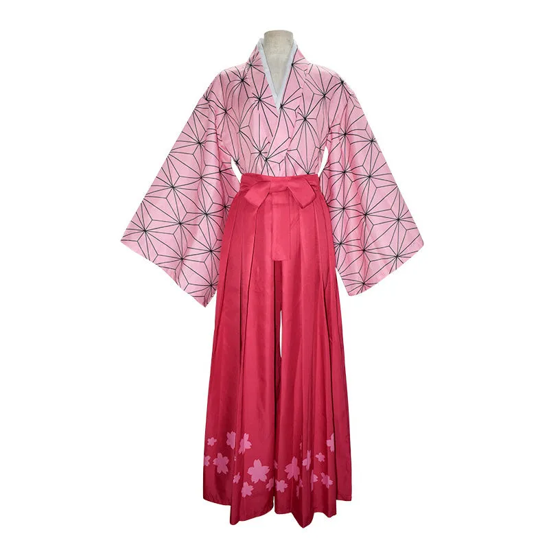 Demon Slayer Kimetsu no Yaiba Nezuko Kamado Halloween Cosplay Costumes