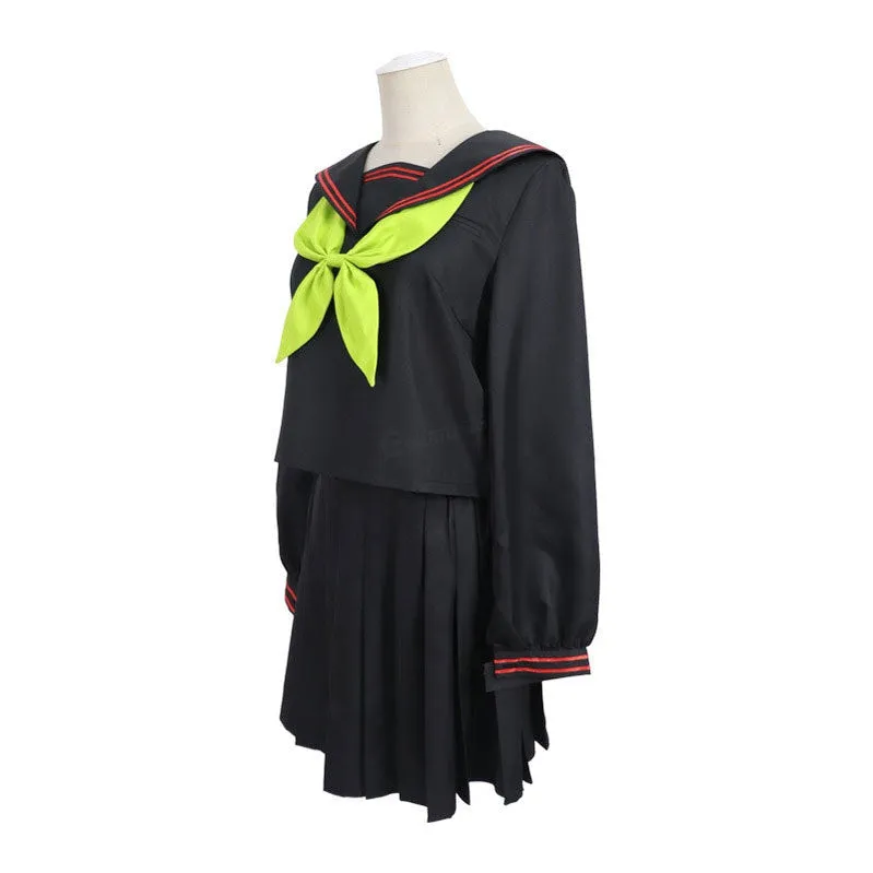 Demon Slayer Kimetsu no Yaiba Nezuko Kamado Makomo School Uniform Cosplay Costumes